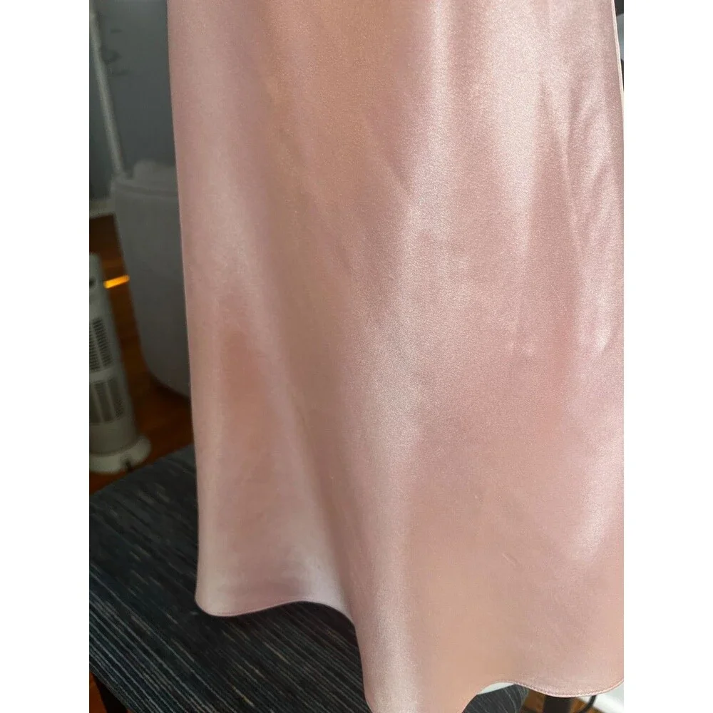 VTG Oscar de la Renta Pink Label Silk Satin Nightie Chemise Dress Soft Girl